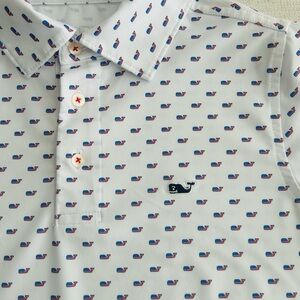 Vineyard Vines Kids Sankaty Whale American Flag Polo